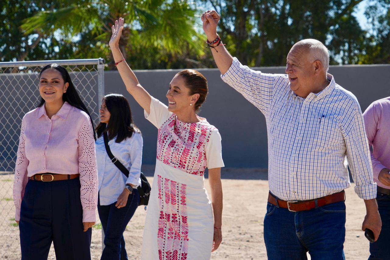 Claudia Sheinbaum durante evento en Comondú