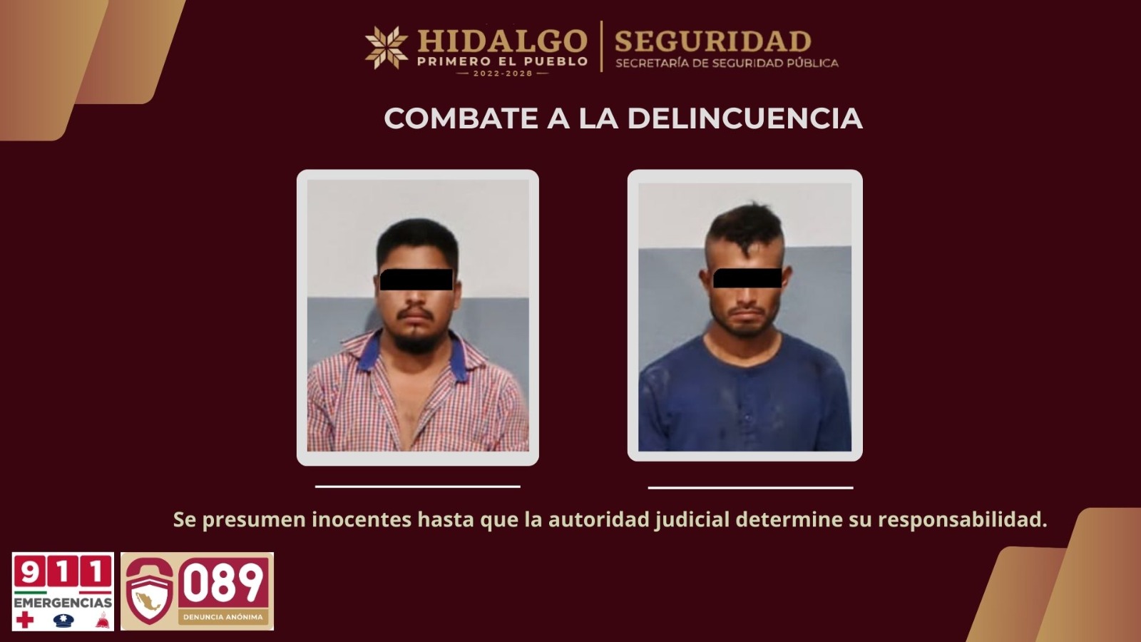 Policía de Hidalgo detiene a dos hombres por robo de autopartes en Huejutla