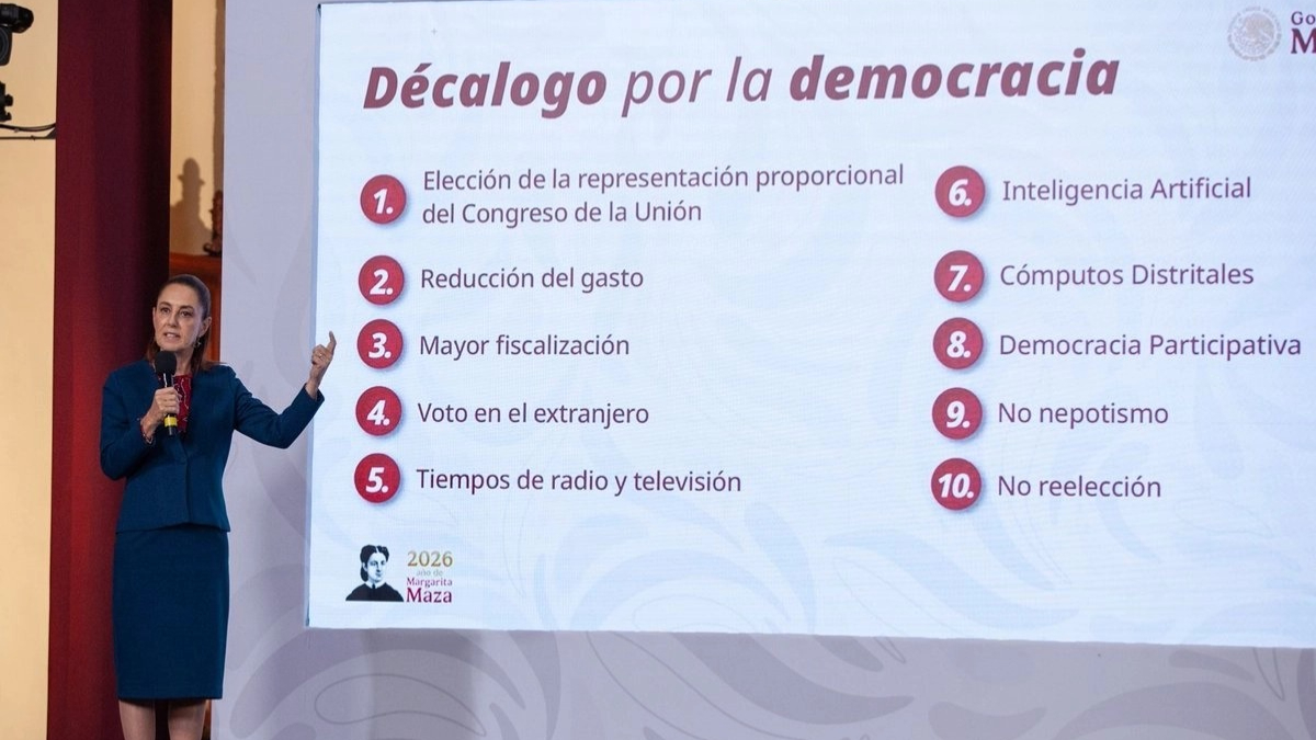 Claudia Sheinbaum confirmó el envío de la reforma electoral a la Cámara de Diputados.