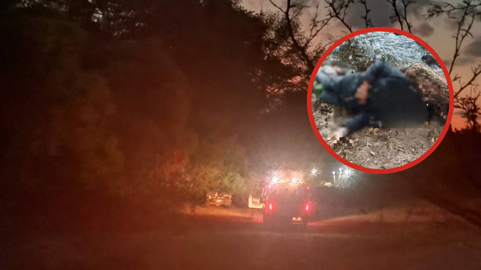 Operativo policial por hallazgo de cuerpo