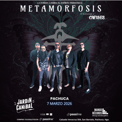 Metamorfósis presenta trinuto a Caifanes en el Jardín Caíbal