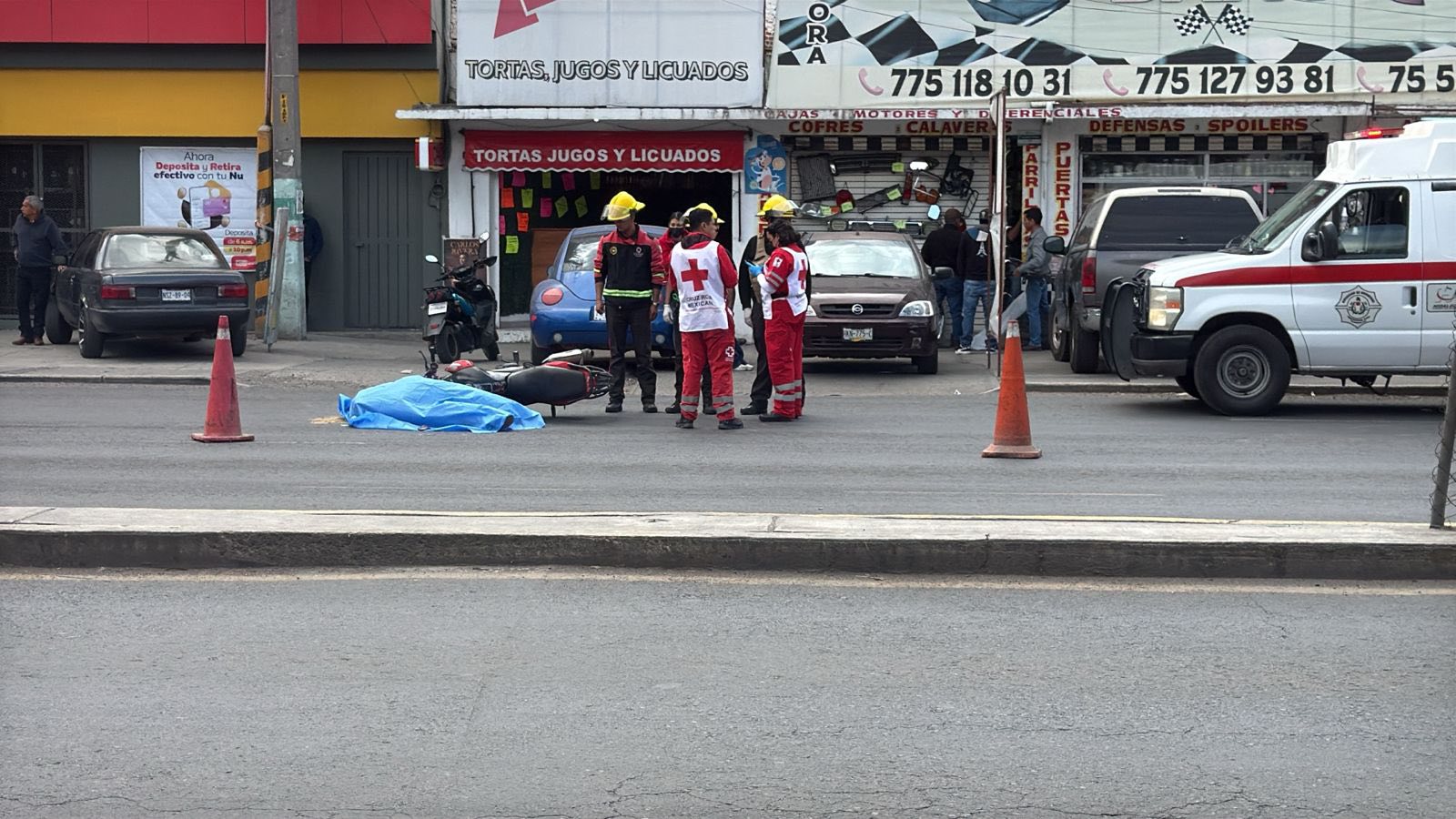 Muere mujer motociclista en Huapalcalco