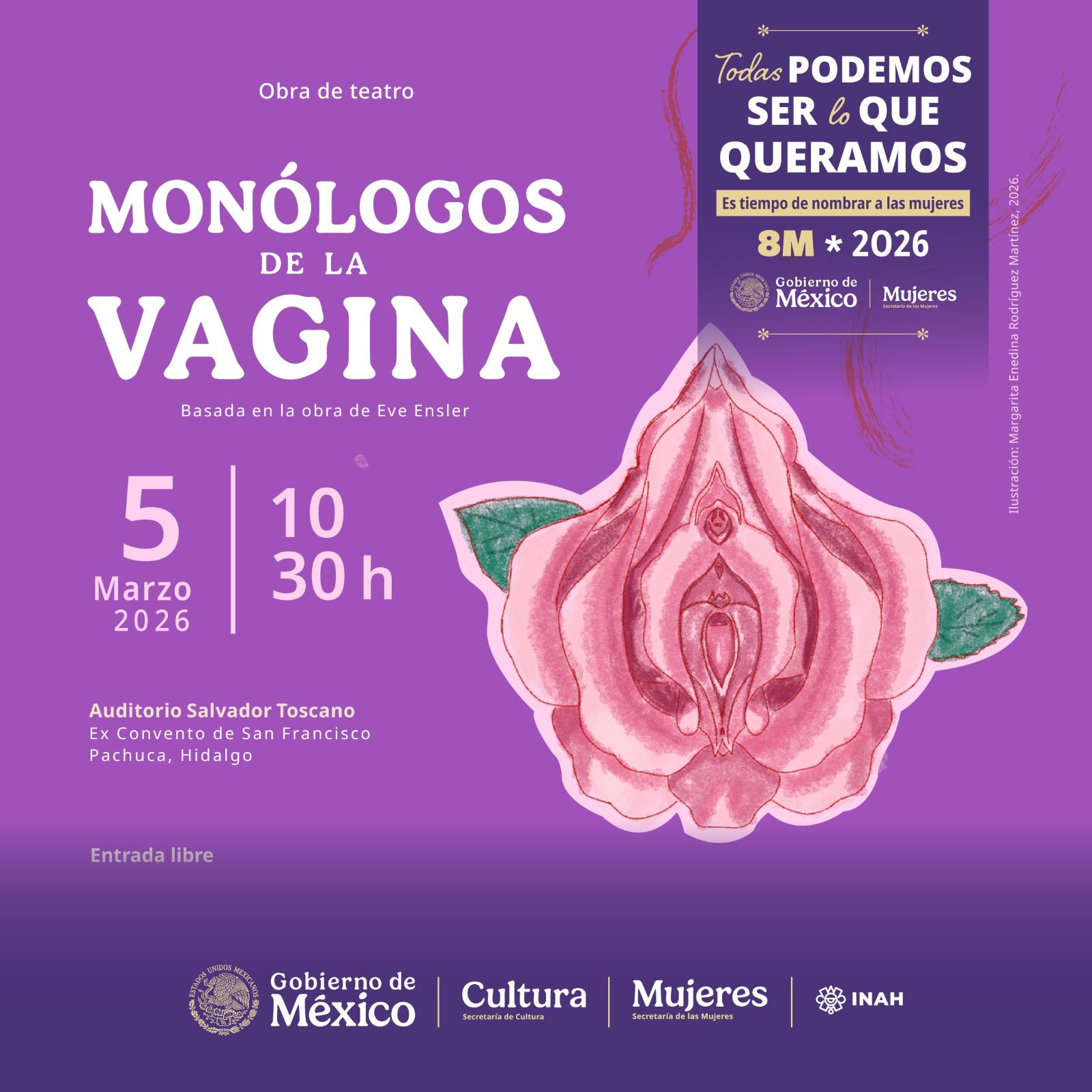 Cartel de obra de teatro Monólogos de la Vagina