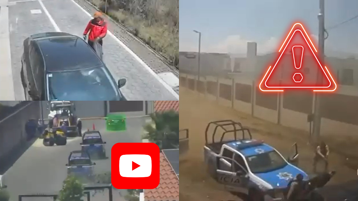 ¡De película! Persecución en Metepec, Edomex: cae banda tras robo a casa y VIDEO se vuelve viral