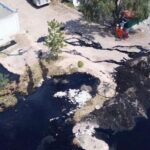 fuga en ducto de pemex Santiago lapacoya