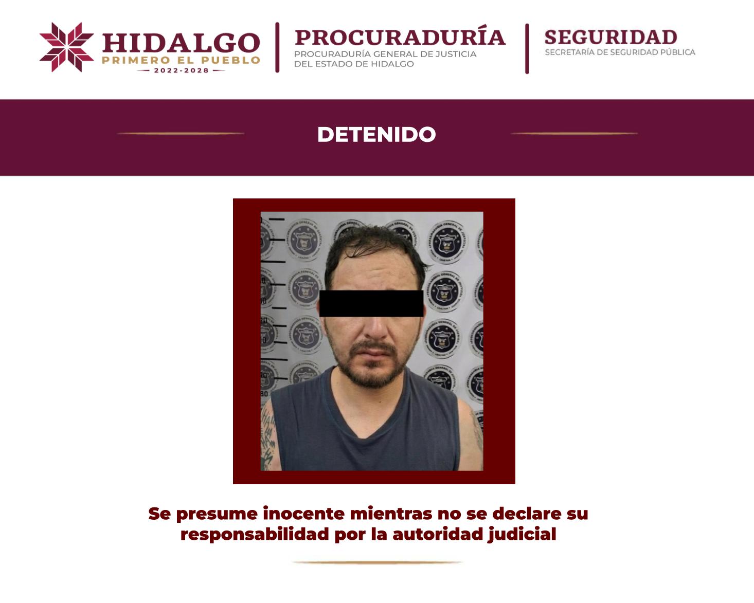 Detención de hombre