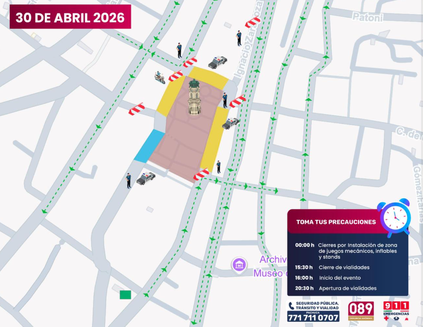 Cierre Vial Plaza Independencia