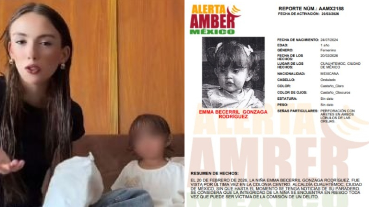 Ficha de búsqueda de Emma Becerril Gonzaga Rodríguez difundida por Alerta Amber en la CDMX.