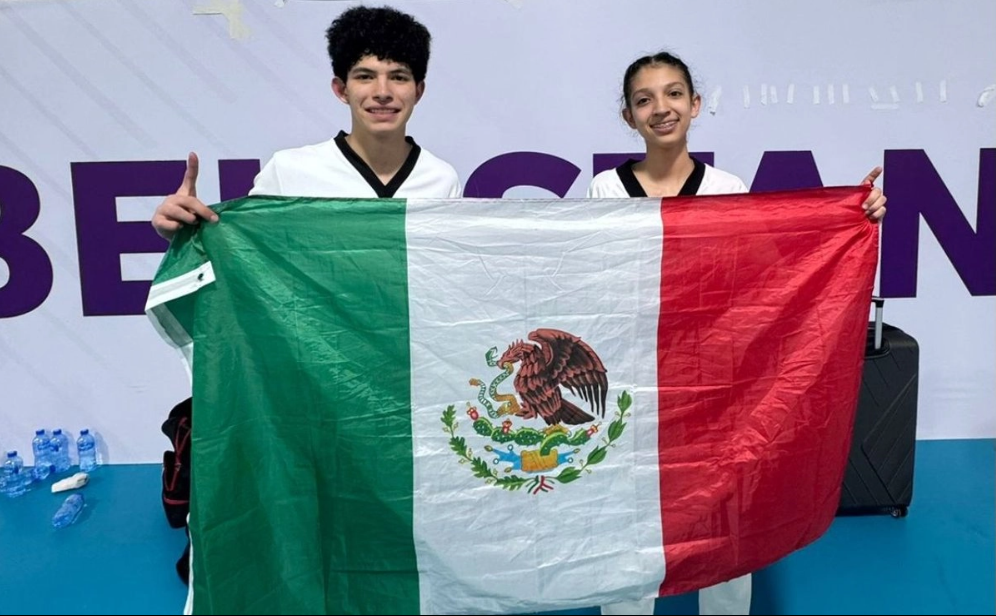 Guillermo Cortés y Darah Ponce ganan oro y plata en Campeonato Mundial Juvenil de Taekwondo 2026