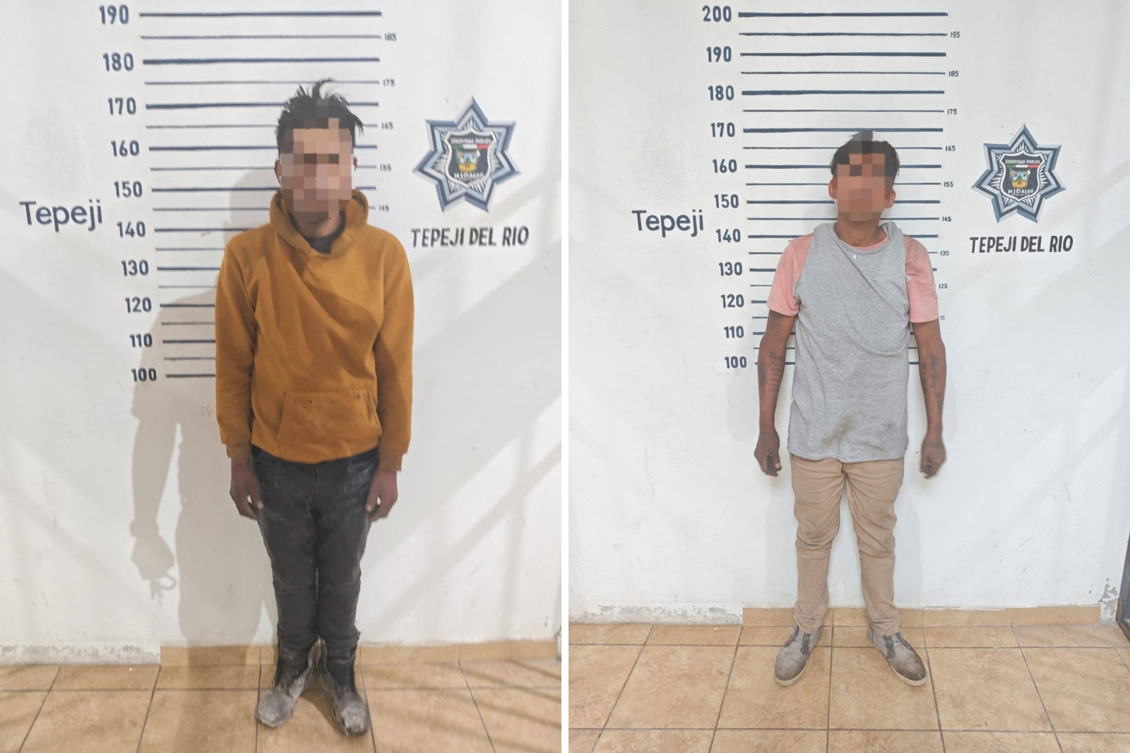 Operativo en Tepeji recupera objetos robados y droga, dos detenidos