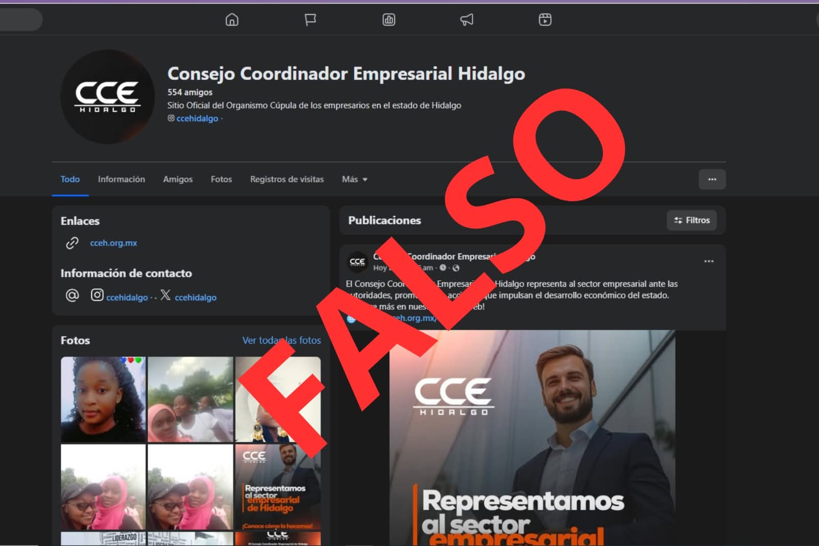 No todo lo que parece “oficial” lo es… detectan perfil falso que podría usarse para fraudes