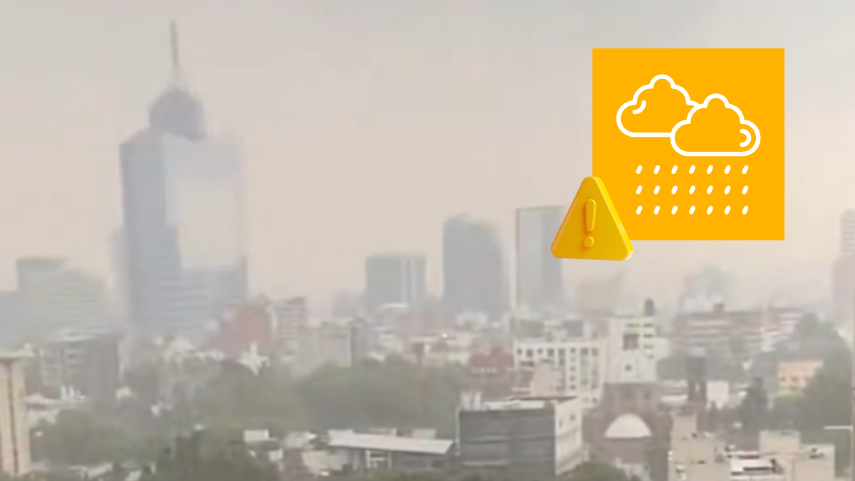 Lluvias intensas y caída de granizo activan alerta amarilla en las 16 alcaldías de la CDMX.