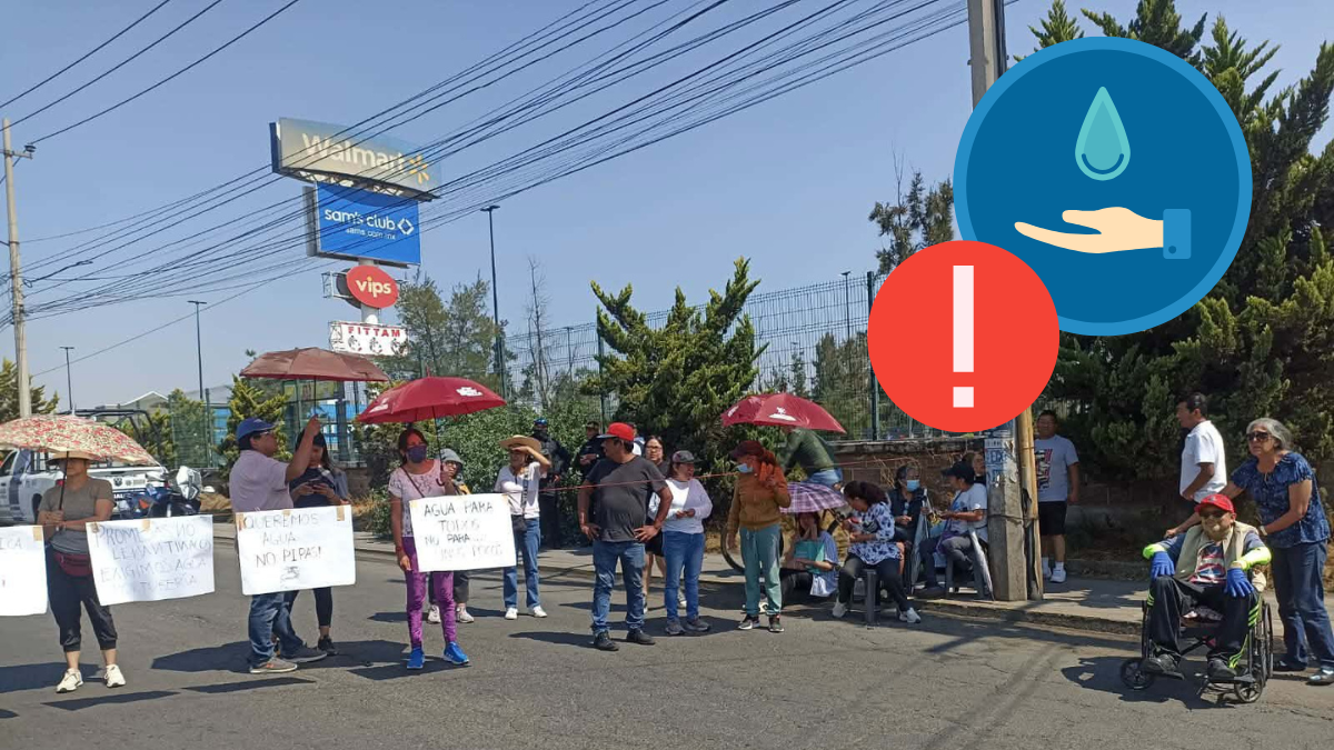 Bloqueo en Bordo de Xochiaca a CDMX por falta de agua en Neza desata protesta vecinal