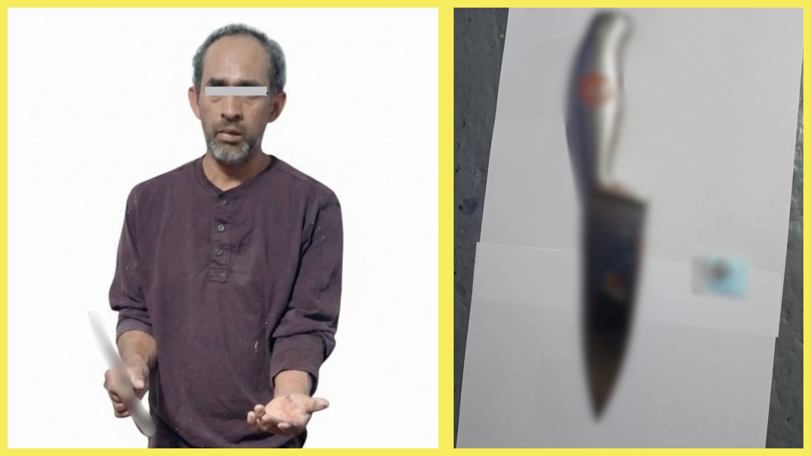 Detención de hombre tras agresión con arma blanca