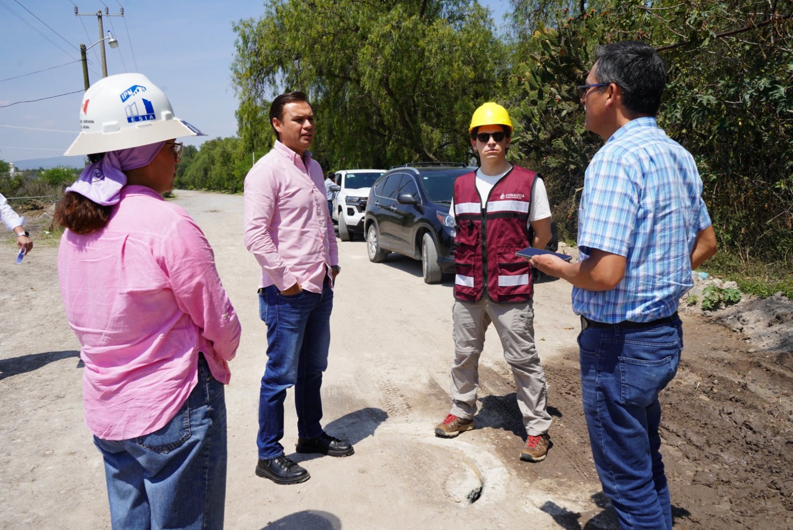 inspección a los trabajos de rehabilitación de la planta de Tratamiento de Aguas Residuales en Tula