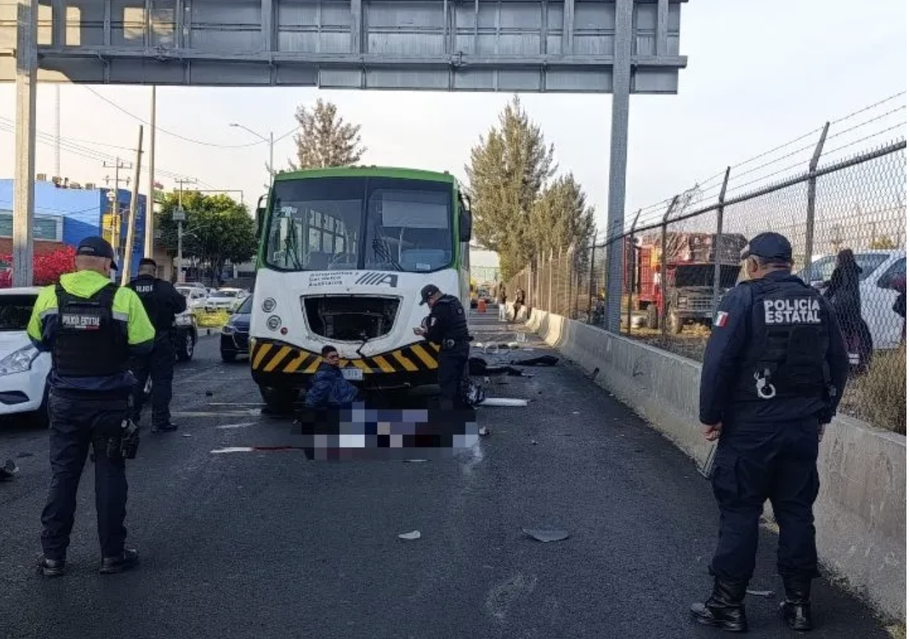 Motociclista pierde la vida tras brutal choque en la México Pachuca