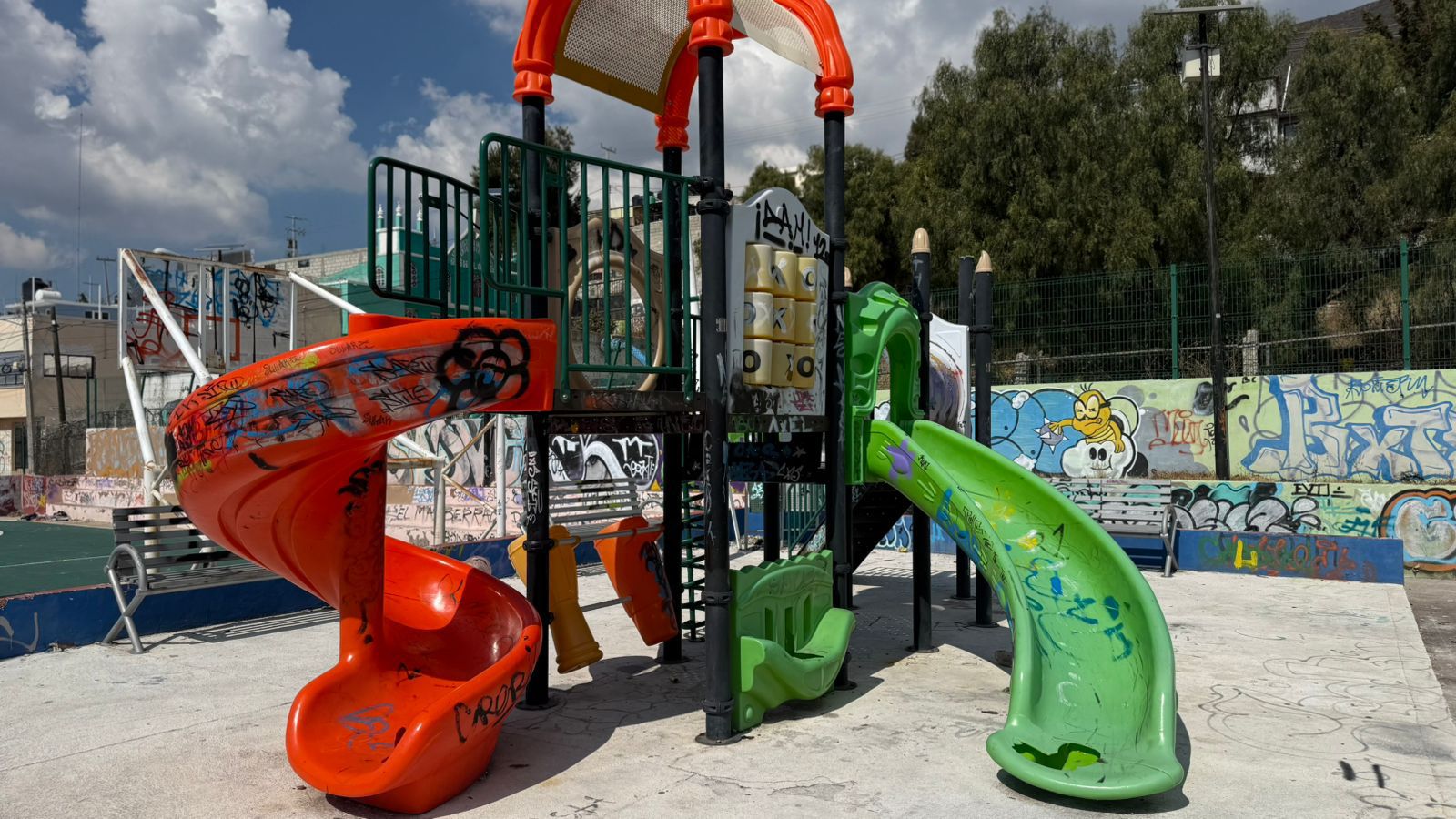 parques abandonados en pachuca