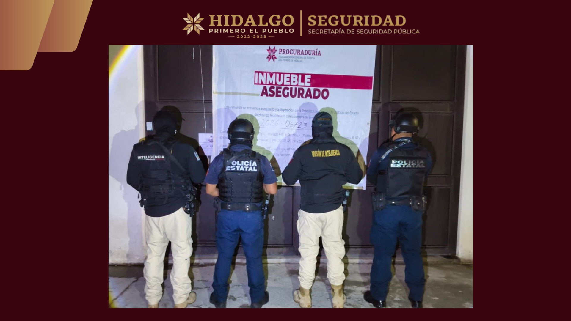 Desmantelan presunto punto de venta de droga en Mixquiahuala de Juárez