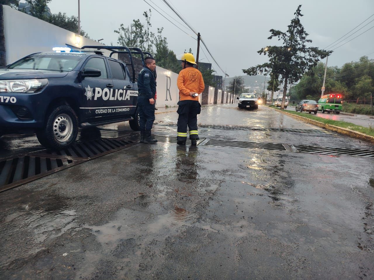 Inudaciones en Mineral de la Reforma