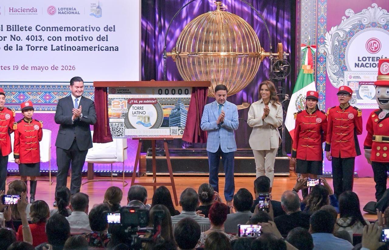 Sorteo Mayor de Lotería Nacional reconoce el 70 aniversario de la Torre Latinoamericana por ser ícono de la arquitectura mexicana