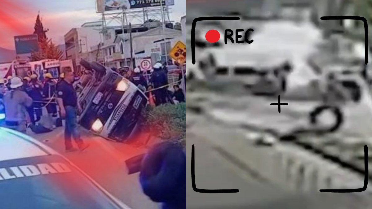 Urvan accidentada en bulevar Minero de Pachuca no tendría seguro vigente; revelan VIDEO del choque