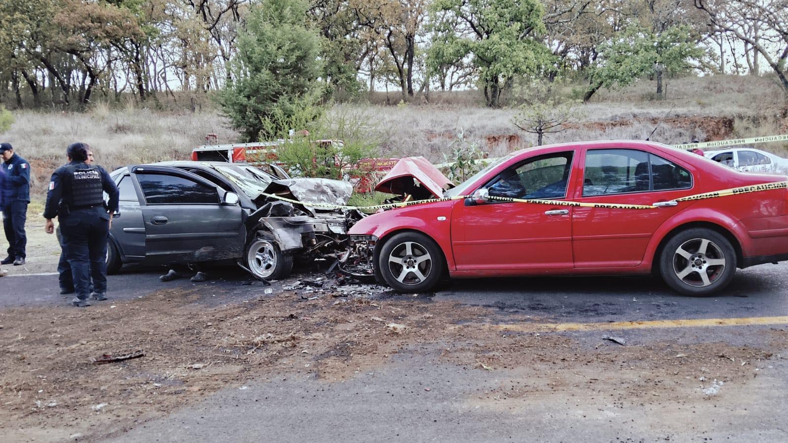 Accidente en curvas de Monterrey sobre la México–Tuxpan.