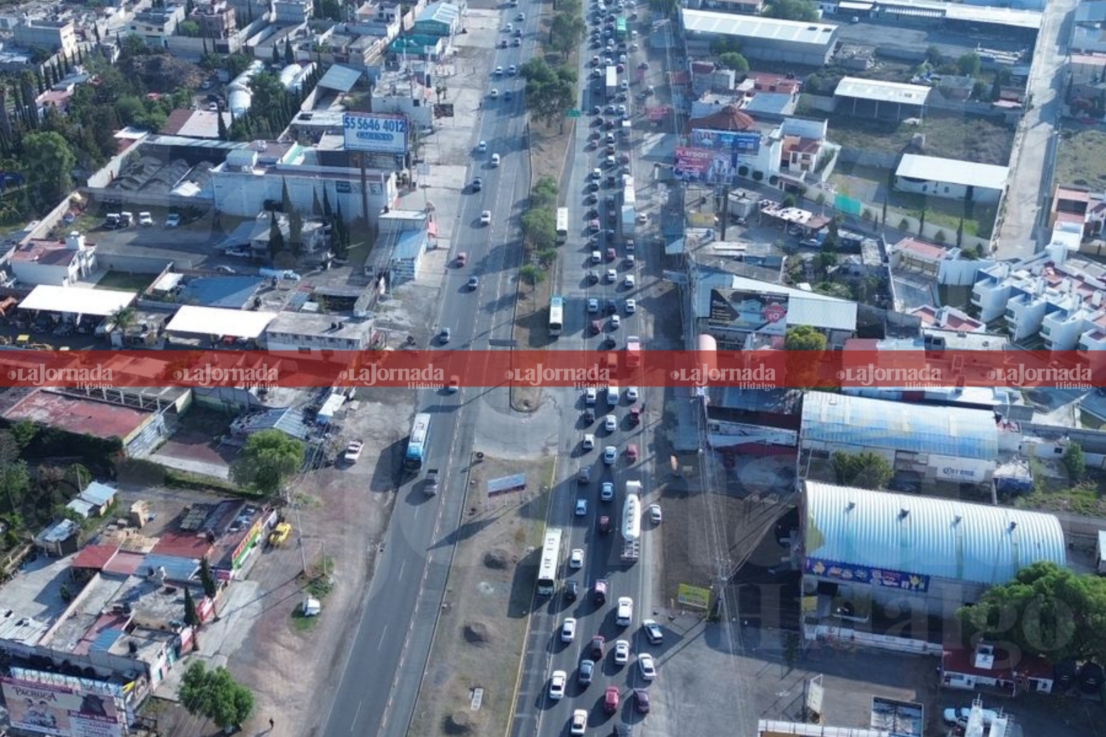 Tráfico intenso en la autopista México-Pachuca
