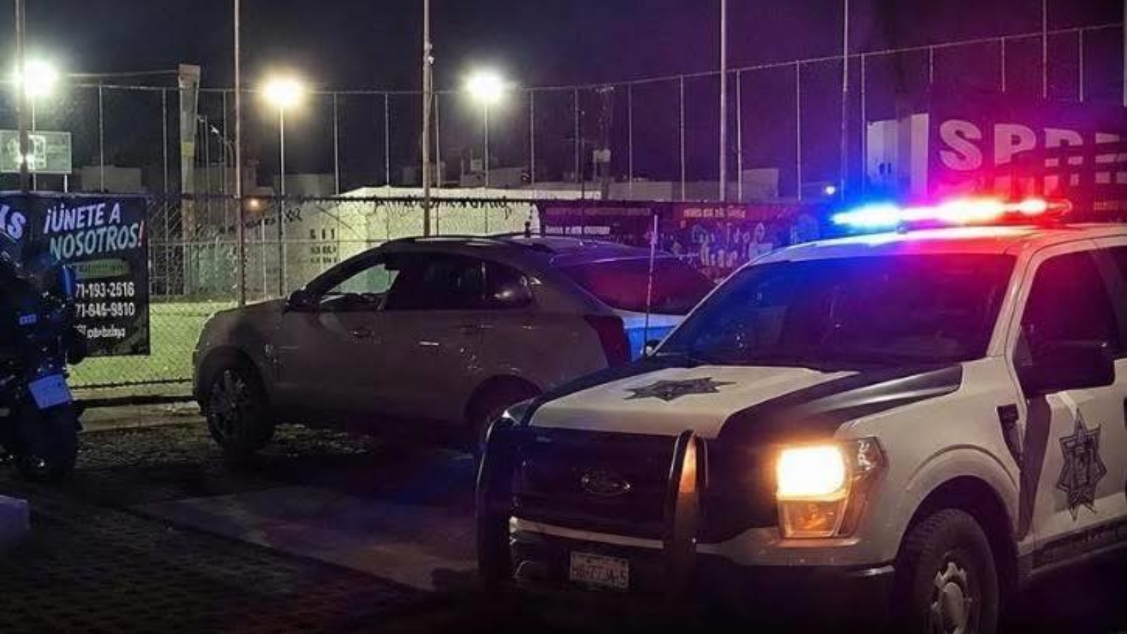 Movilización en canchas de futbol en Pachuca.