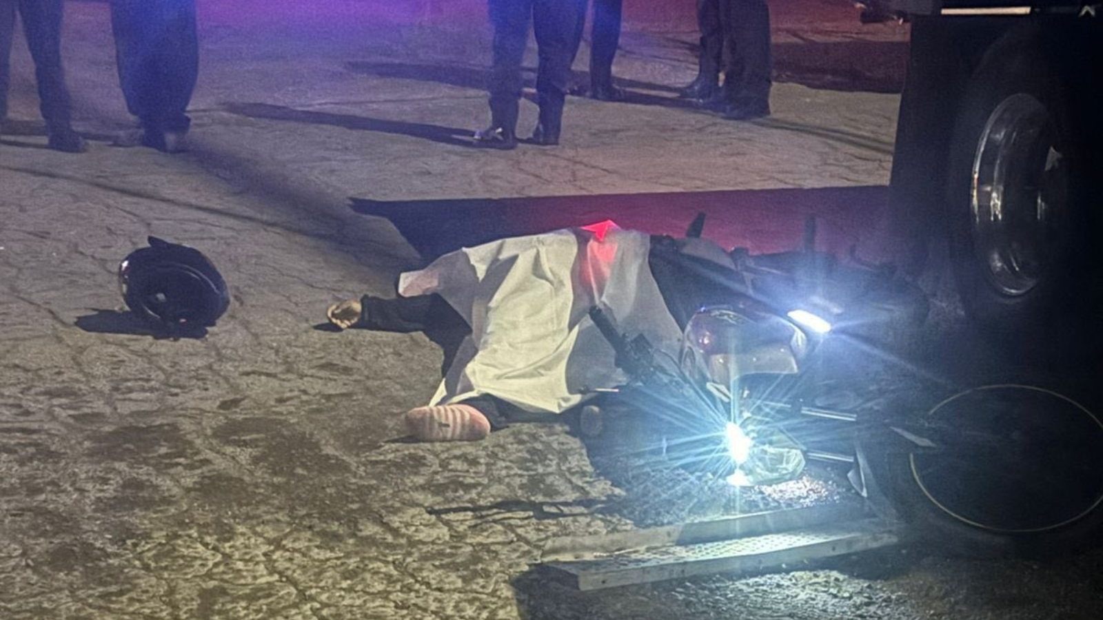 Accidente de motocicleta en Actopan.