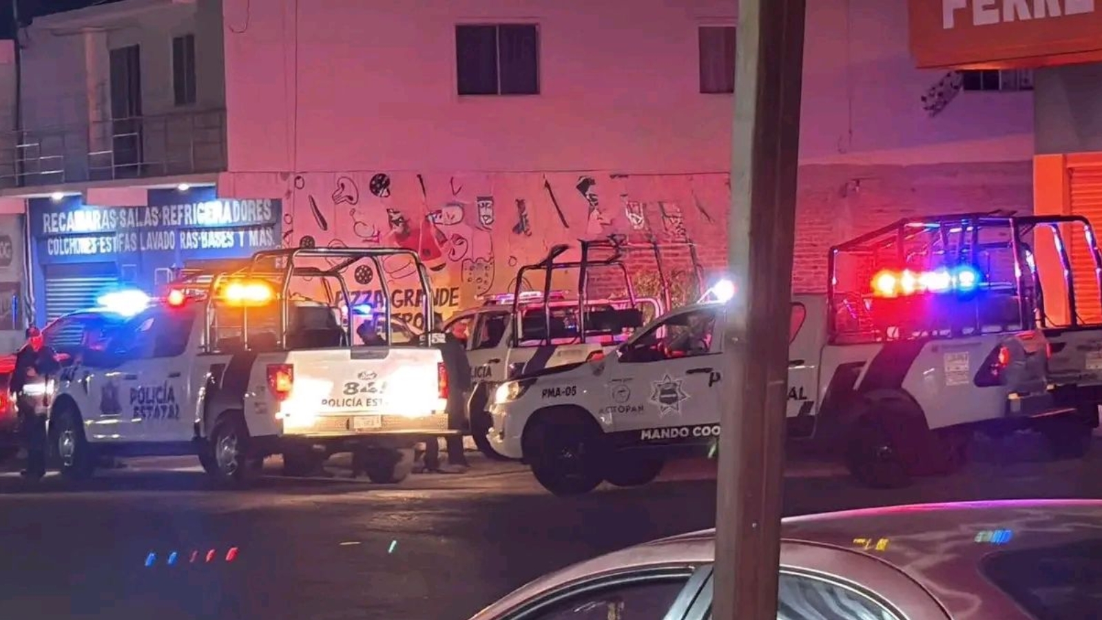 Operativo de seguridad en Actopan.