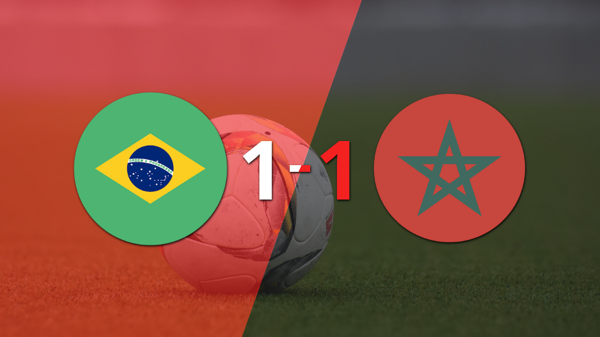 Mundial 2026: El partido entre Brasil y Marruecos terminó 1 a 1
