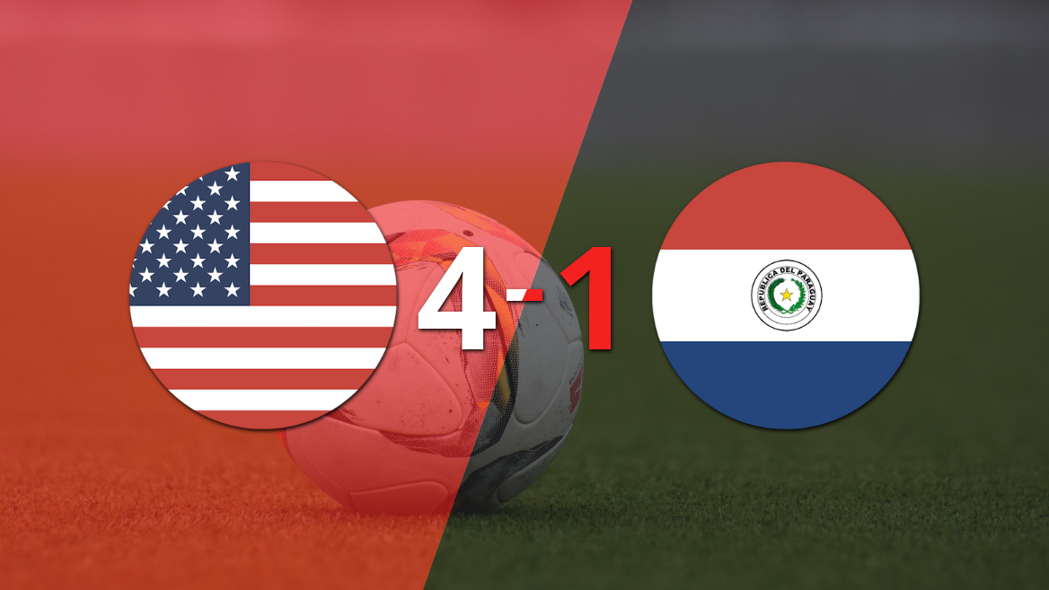 Mundial 2026: Paraguay fue goleado 4 a 1 por Estados Unidos