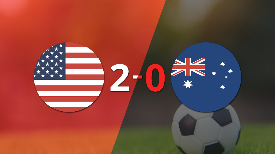 Mundial 2026: Estados Unidos se quedó con el triunfo por 2-0 frente a Australia