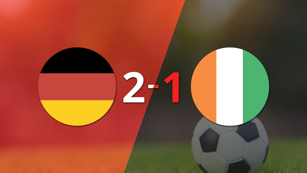Mundial 2026: Alemania sacó el triunfo por 2-1 ante Costa de Marfil