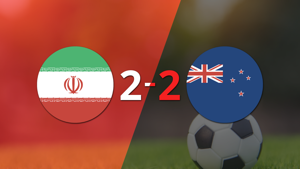 Mundial 2026: Irán y Nueva Zelanda igualaron 2 a 2 en el estadio Los Ángeles
