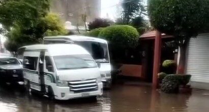 Inundaciones por lluvia en Tulancingo