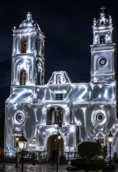 Video Mapping en Real del Monte