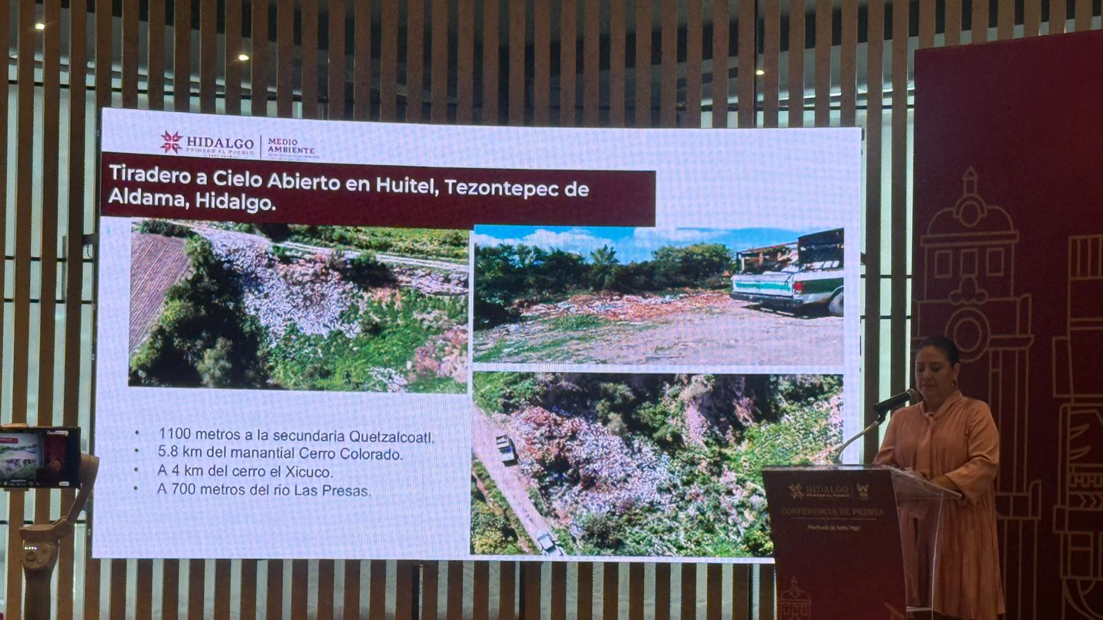 Denuncias ciudadanas destaparon un enorme basurero clandestino en Tezontepec. La Semarnath inició un procedimiento y no descarta multas millonarias.