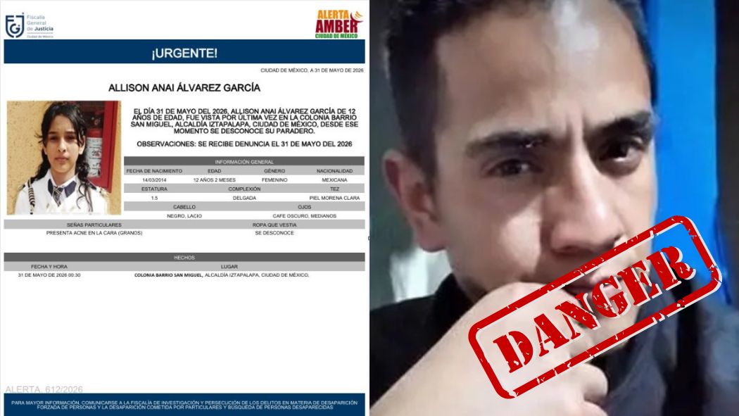 Protesta en Iztapalapa por la desaparición de Allison Anaí Álvarez García, menor buscada mediante Alerta Amber.