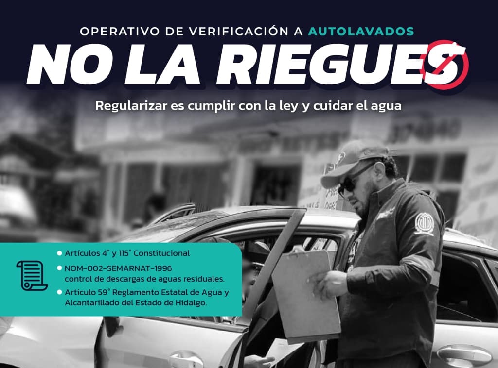 Más de 40 establecimientos recibieron apercibimientos preventivos como parte de una estrategia para proteger la infraestructura hidráulica de Tizayuca.