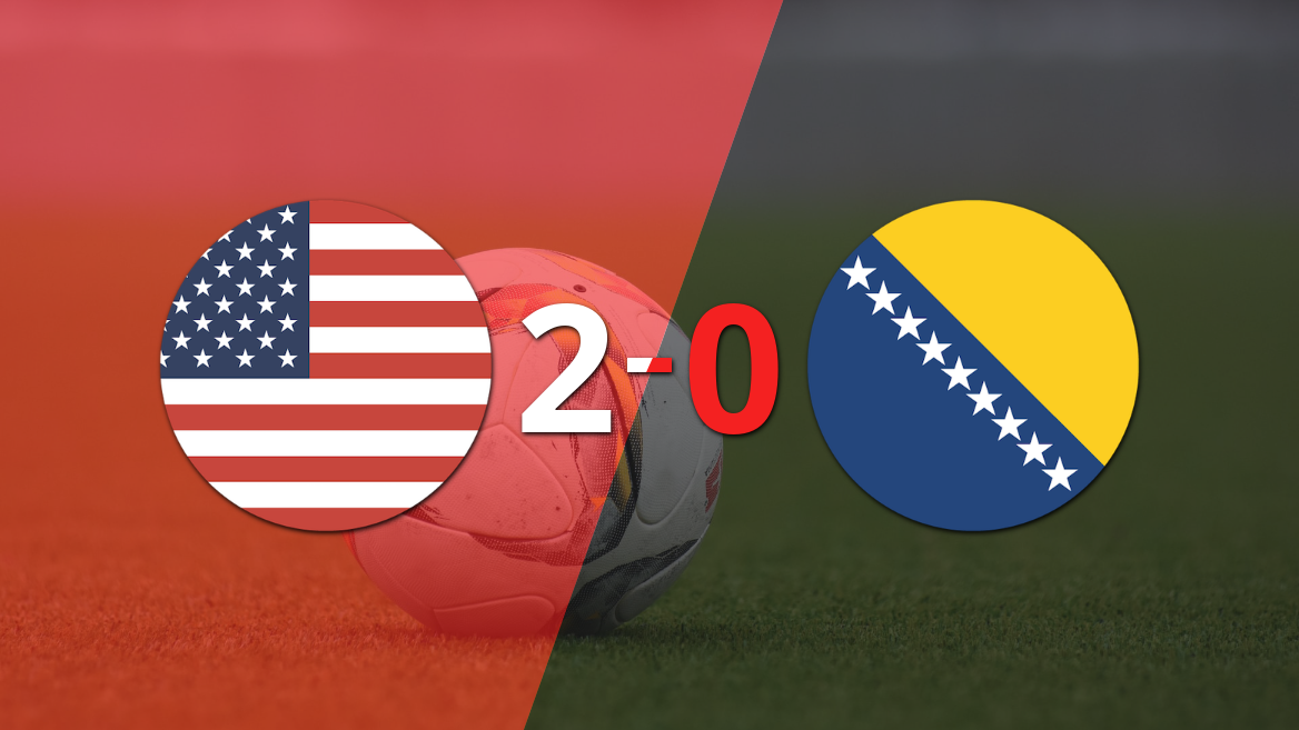 Mundial 2026: Bosnia-Herz. fue vencido 2 a 0 por Estados Unidos
