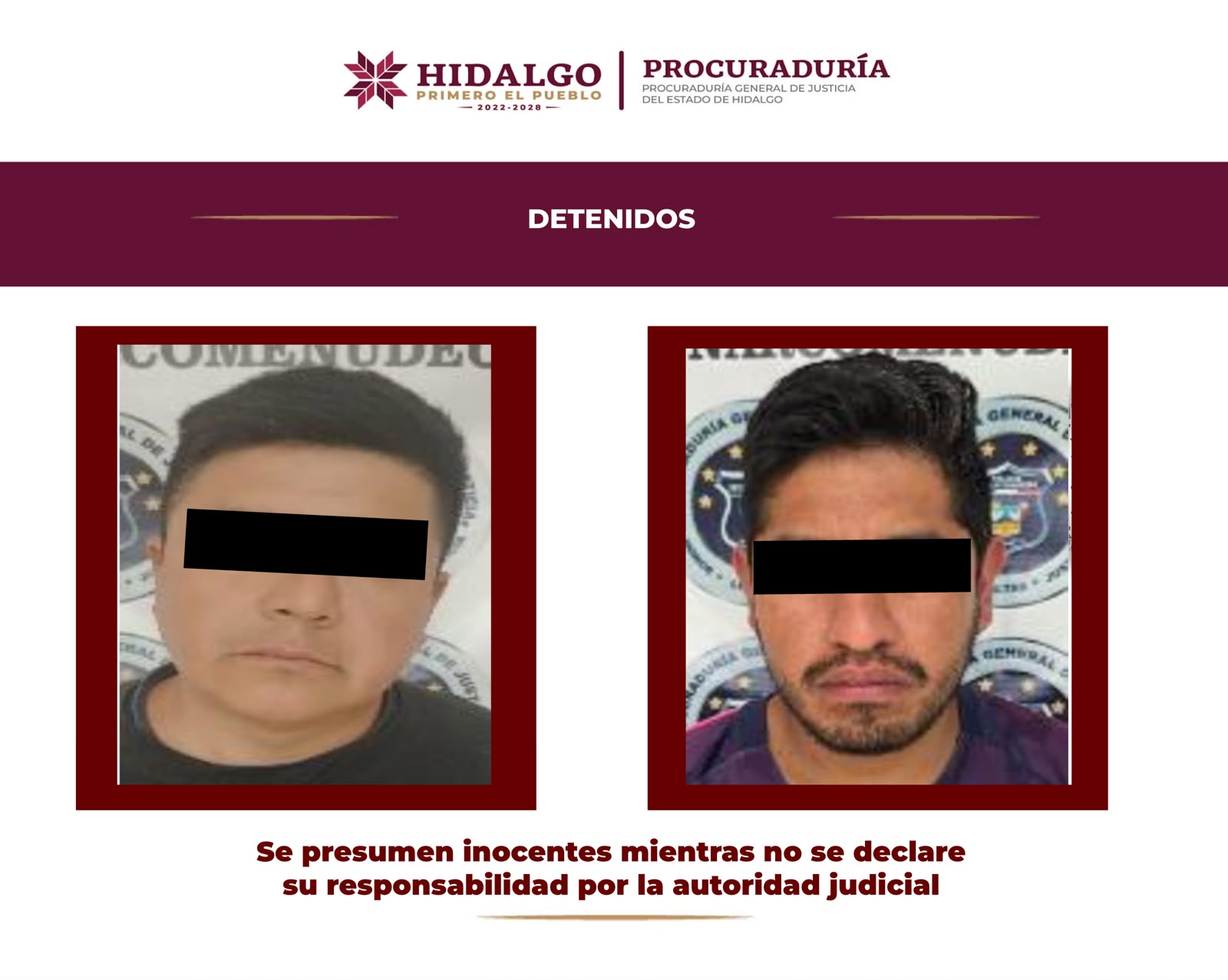 Detenidos por poseción de armas y drogas en Santa Matilde