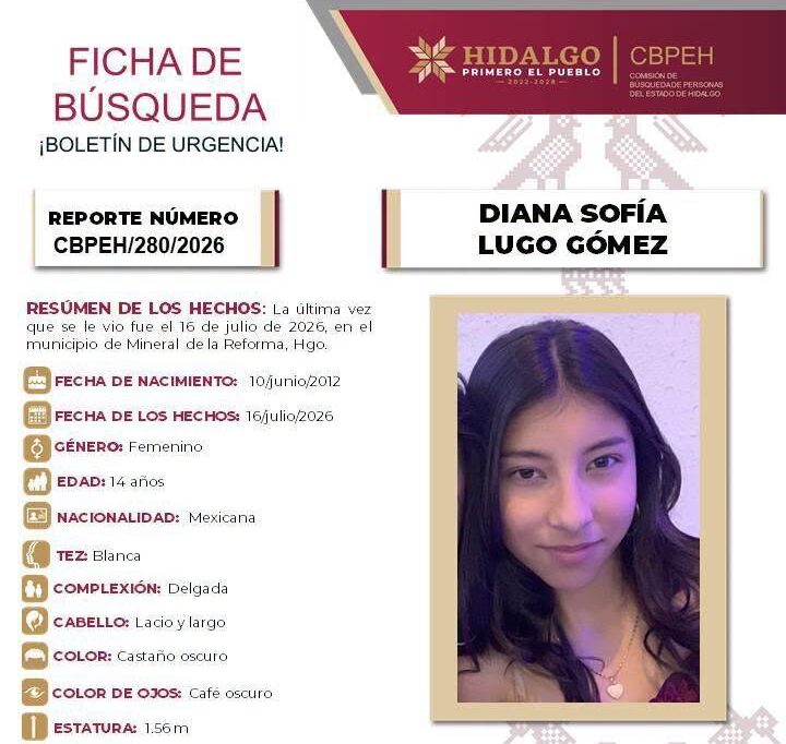 Ficha de Busqueda Diana Sofia Mineral de la Reforma