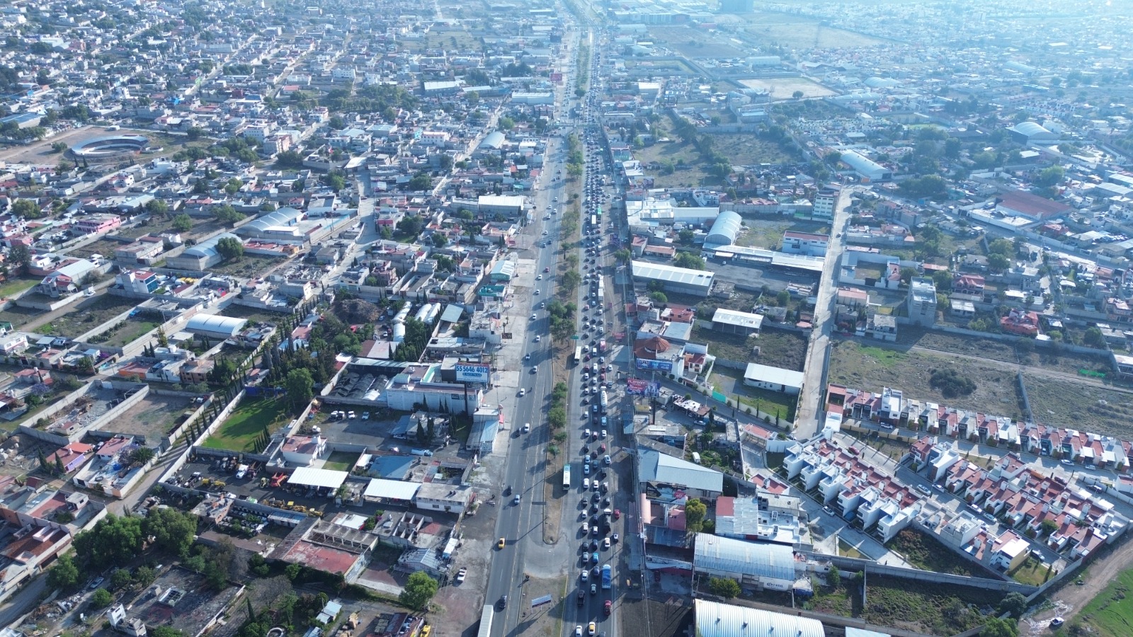 Toma panorámica de fraccionamientos del Sur