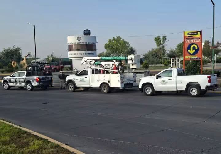 ¡Por robo de cable! Más de 12 horas sin luz ni internet en Los Héroes Tizayuca