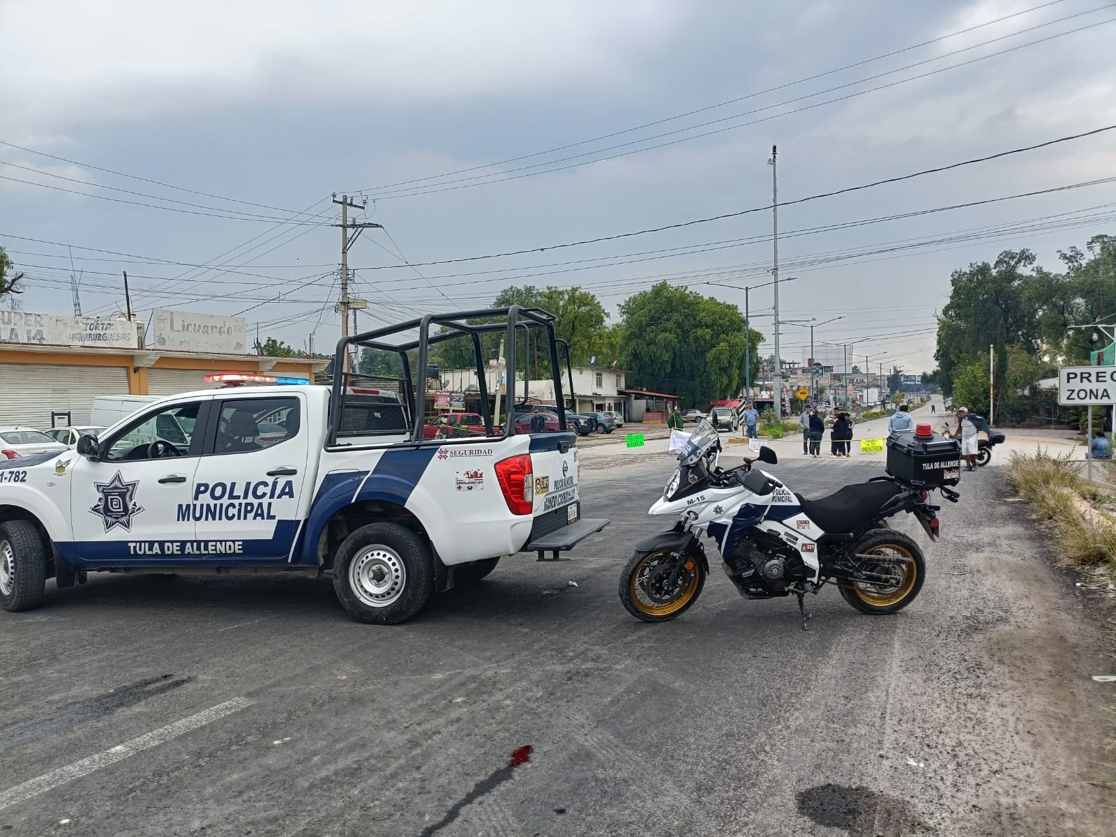 Habitantes de El Cielito bloquearon durante seis horas la carretera Jorobas-Tula