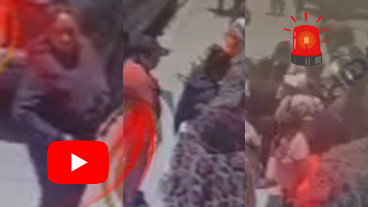 Roban mercancía a artesana en el centro de Pachuca. Cámaras captaron cómo dos mujeres la distrajeron para cometer el robo.