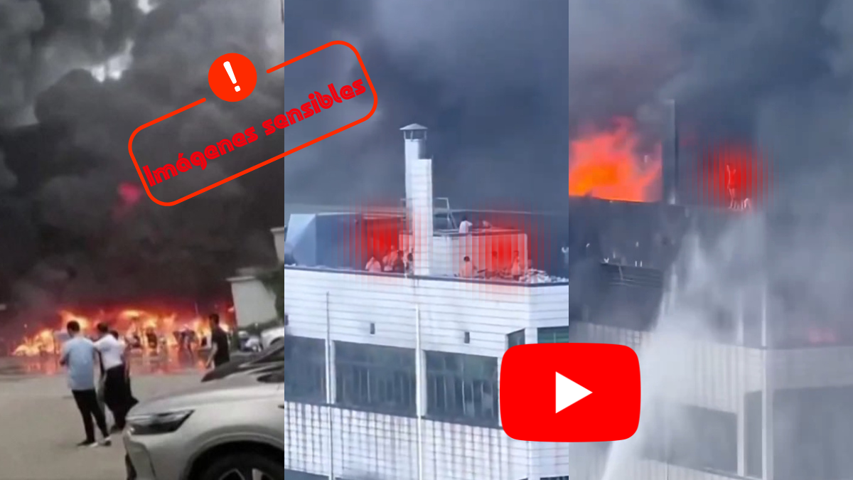 Equipos de emergencia trabajaron en la fábrica de calzado donde un incendio dejó 28 personas fallecidas en China.