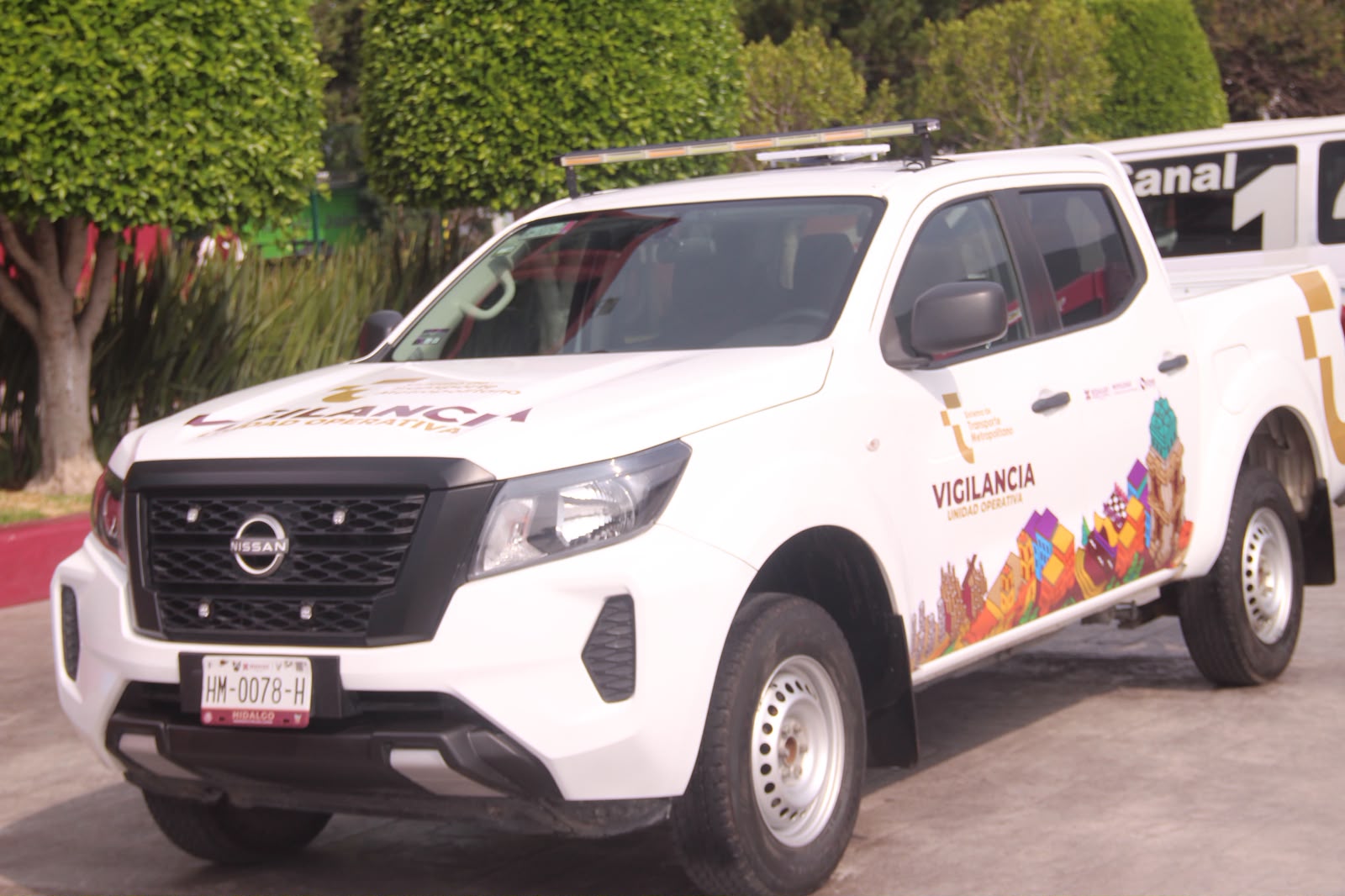 Unidad del SITMAH destinada a supervisar el transporte público en Hidalgo.