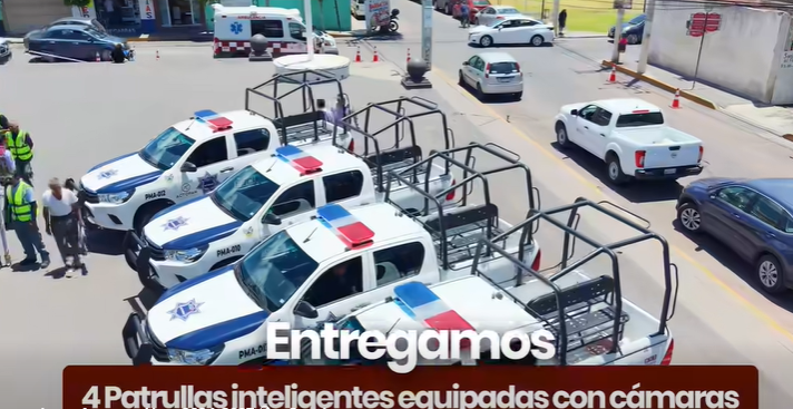 Actopan estrena 4 patrullas, dron y ambulancia para reforzar la seguridad del municipio